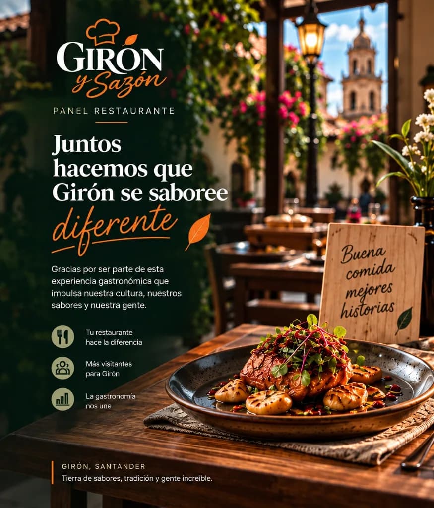 Girón y Sazón - Panel Restaurante